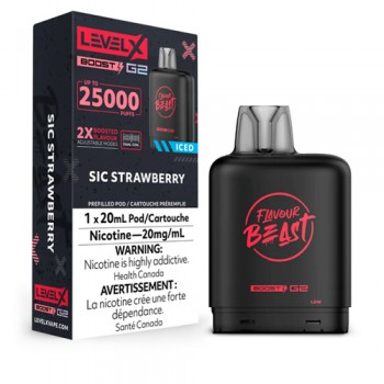 Level X Boost Sic Strawberry Iced 25k 20mg